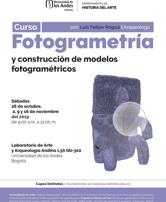 Curso de fotogrametría y construcción de modelos fotogramétricos con Luis Felipe Raguá