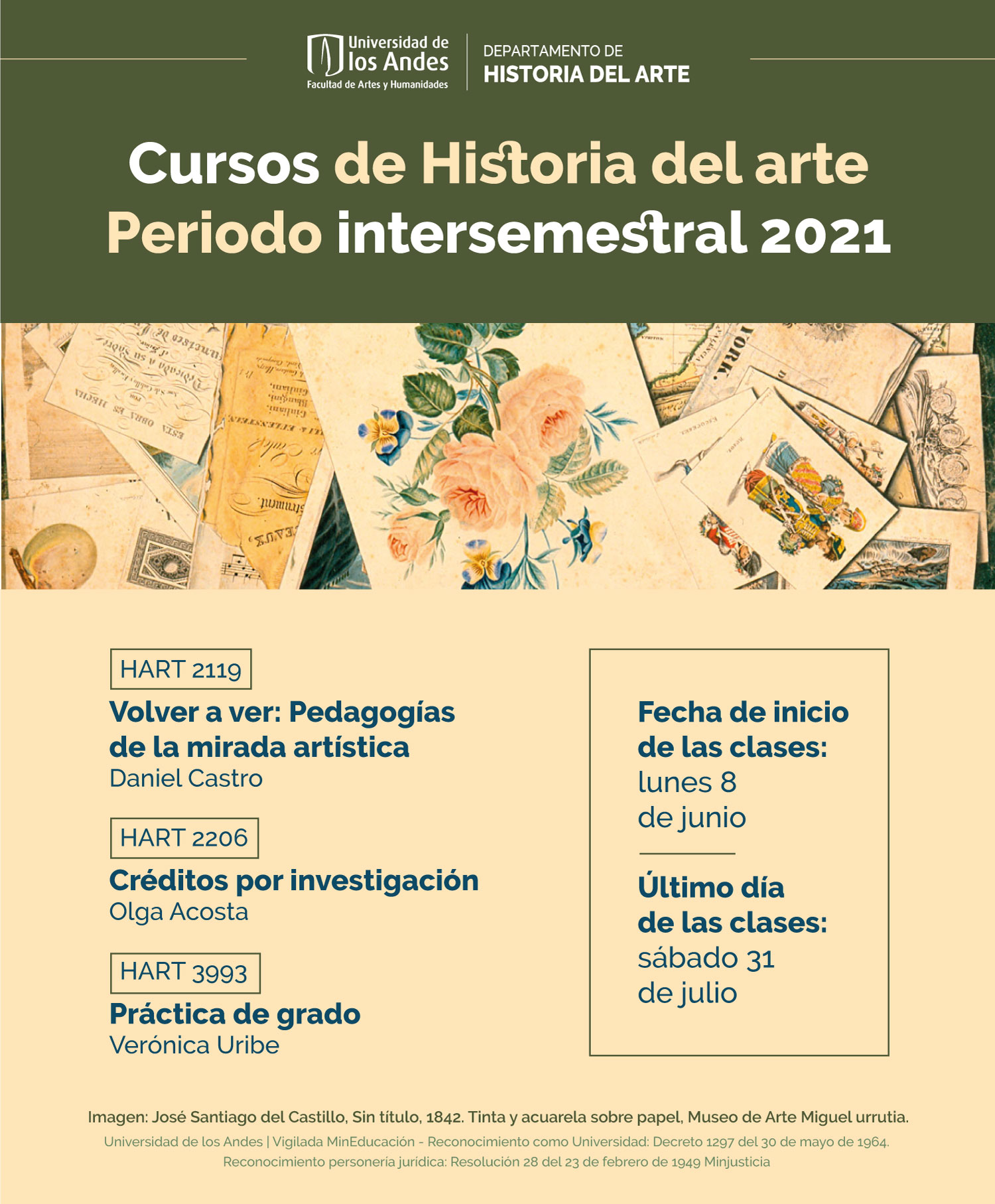 Cursos de Historia del arte vacaciones 2021