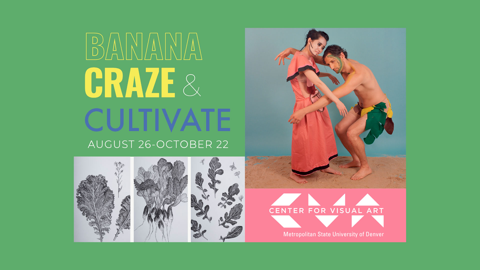 Exposición Banana Craze en el Center for Visual Arts de Denver