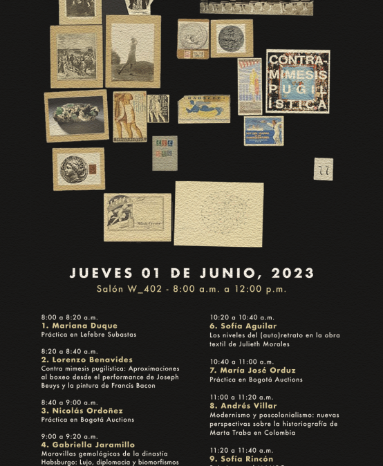 Presentación de las monografías y las prácticas de grado 20231 de Historia del Arte