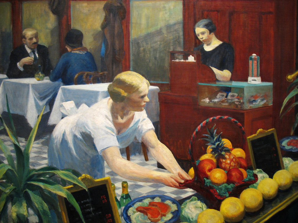Mesas para señoras (1930): Hopper y las analogías de comida con la soledad y el rol de la mujer estadounidense en los años 30