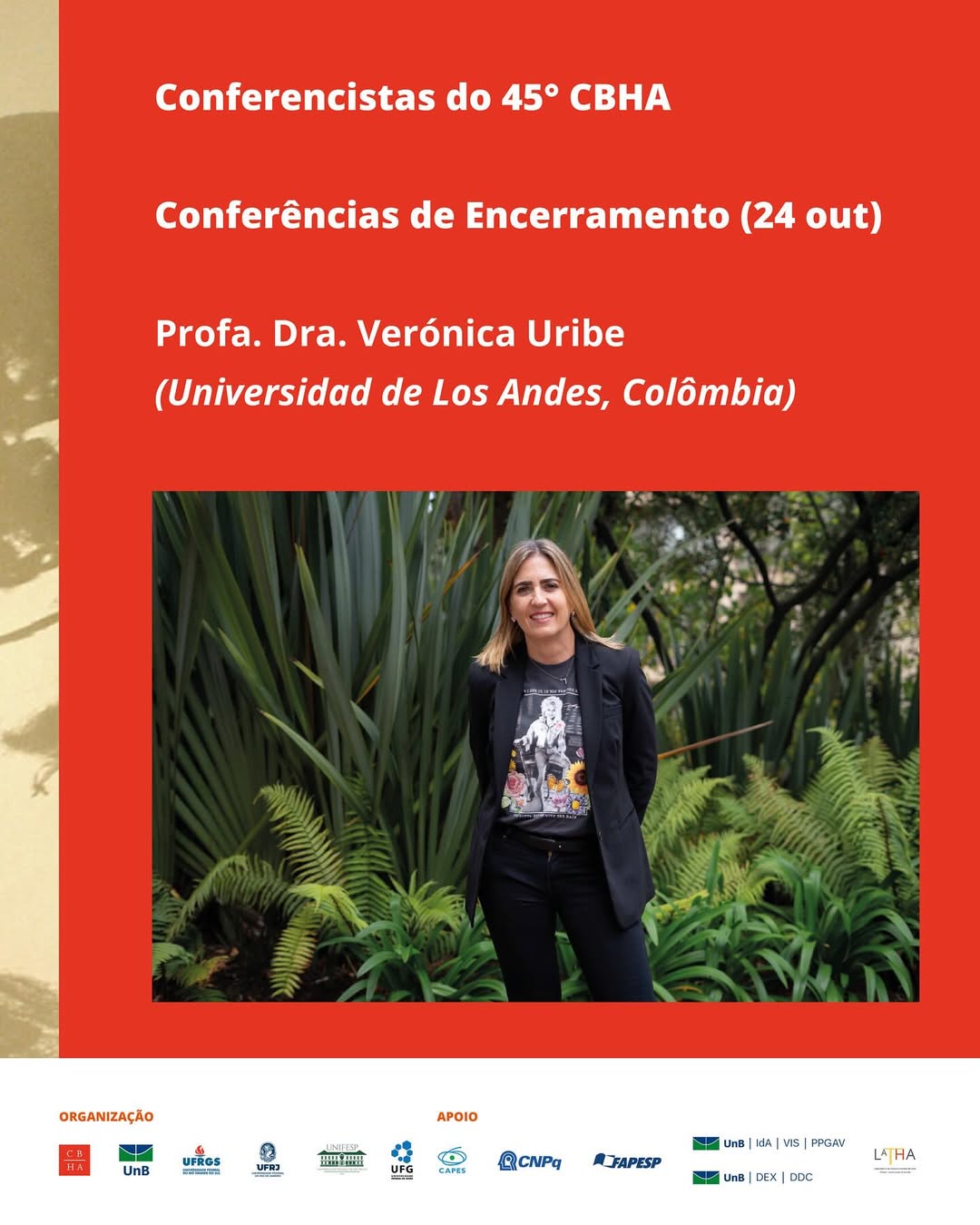 Verónica Uribe participa en el 45º Coloquio del Comité Brasilero de Historia del Arte (CBCA) en la Universidad de Brasilia