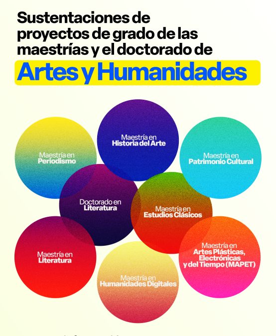 Sustentaciones de proyectos de grado de las maestrías y el doctorado de Artes y Humanidades